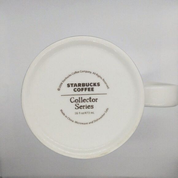 STARBUCKS 2009 ATLANTA GA Global Icon Collector Series City Coffee Mug Cup - Picture 4 of 4